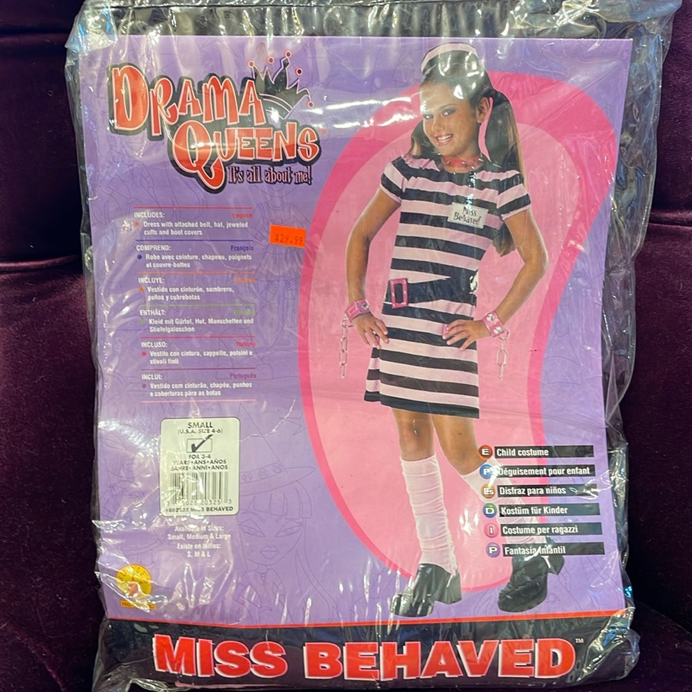 Miss Behaved child’s costume sz small 4-6
